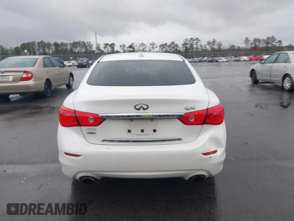 2017 Infiniti Q50 2.0t with VIN JN1CV7AR0HM681482, listed as a IAAI auction lot 41734242 with 228,838 mi miles. Bid and sale history available at carsss.com. Image 16.