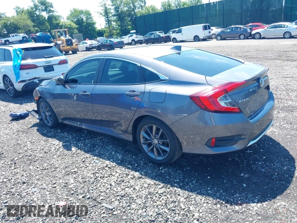 2020 Honda Civic EX-L with VIN 19XFC1F71LE201736, listed as a IAAI auction lot 39805242 with 47,132 mi miles and . Bid and sale history available at DreamBid. Image 3.