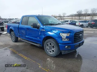 2017 Ford F-150 XL with VIN 1FTEX1EP9HKC95502, listed as a IAAI auction lot 41731718 with 181,487 mi miles. Bid and sale history available at carsss.com. Image 1.