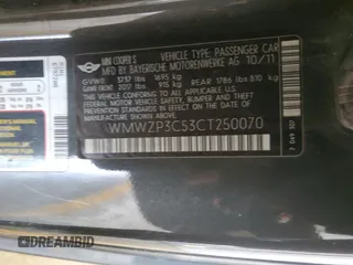 2012 MINI Convertible S with VIN WMWZP3C53CT250070, listed as a Copart auction lot 46649525 with 80,392 mi miles and Salvage Title. Bid and sale history available at DreamBid. Image 14.