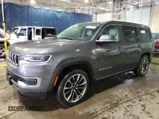 2022 Jeep Wagoneer Series III with VIN 1C4SJVDT1NS150587, listed as a Copart auction lot 45023215 with 25,273 mi miles and Salvage title. Bid and sale history available at DreamBid. Image 1.