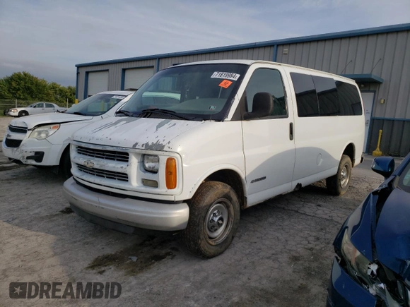 1997 Chevrolet Express z VIN 1GAGG25R9V1107376, wystawiony jako Copart lot #71819984 z przebiegiem 178 408 mil mil oraz Szkody całkowita. Historia ofert i sprzedaży dostępna na DreamBid. Obrazek 1.