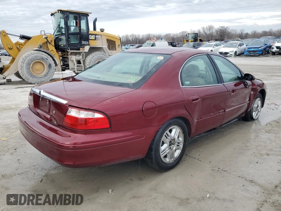 2005 Mercury Sable LS z VIN 1MEFM55S25A614425, wystawiony jako Copart lot #46335805 z przebiegiem 58 579 mil mil oraz Szkoda całkowita • Salvage title. Historia ofert i sprzedaży dostępna na DreamBid. Obrazek 3.