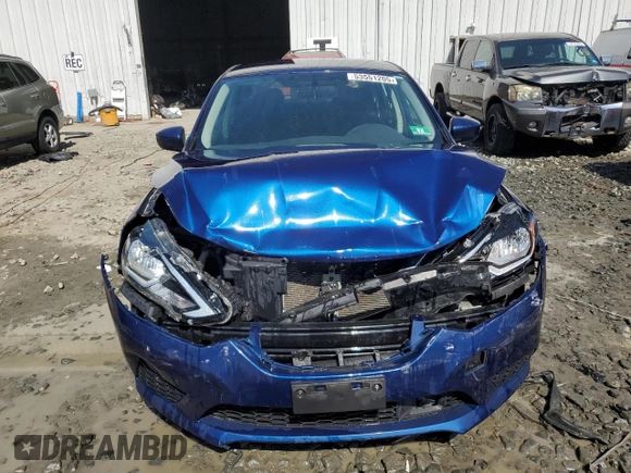 2018 Nissan Sentra SV with VIN 3N1AB7AP5JL656317, listed as a Copart auction lot 53551205 with 83,292 mi miles and Salvage Title. Bid and sale history available at carsss.com. Image 5.