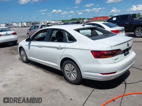 2019 Volkswagen Jetta S z VIN 3VWC57BU7KM200586, wystawiony jako IAAI lot #42609606 z przebiegiem 72 874 mil mil oraz . Historia ofert i sprzedaży dostępna na DreamBid. Obrazek 3.