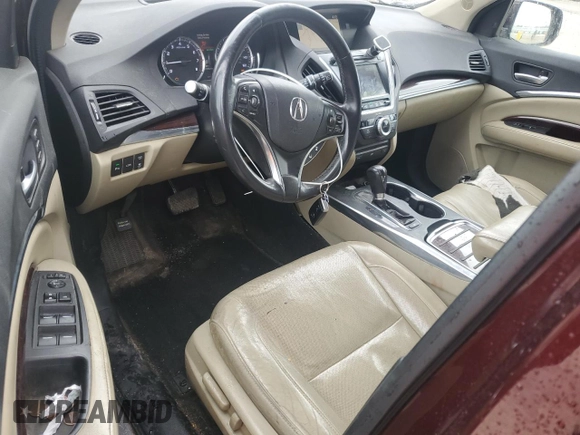 2014 Acura MDX Advance with VIN 5FRYD4H8XEB046967, listed as a Copart auction lot 52093545 with 172,925 mi miles and Salvage title. Bid and sale history available at DreamBid. Image 8.