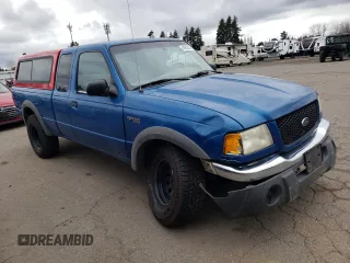 2001 Ford Ranger XL Fleet with VIN 1FTZR15E41PA65773, listed as a Copart auction lot 46953075 with 271,463 mi miles and Salvage Title. Bid and sale history available at carsss.com. Image 4.
