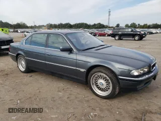 2000 BMW 7 Series 740iL with VIN WBAGH8340YDP09744, listed as a Copart auction lot 75586844 with 0 mi miles and Clean Title. Bid and sale history available at carsss.com. Image 4.
