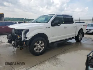 2015 Ford F-150 XLT with VIN 1FTEW1EPXFKD35425, listed as a Copart auction lot 56944155 with 137,610 mi miles and Salvage title. Bid and sale history available at DreamBid. Image 1.