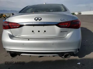 2019 Infiniti Q50 3.0t Signature Edition with VIN JN1EV7AP8KM541632, listed as a Copart auction lot 84759594 with 46,303 mi miles and Salvage Title. Bid and sale history available at carsss.com. Image 6.