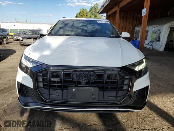2021 Audi Q8 Prestige with VIN WA1FVAF19MD028910, listed as a Copart auction lot 64091925 with 54,787 mi miles and Salvage title. Bid and sale history available at DreamBid. Image 5.