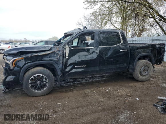 2024 Toyota Tundra Limited z VIN 5TFJA5DB9RX171585, wystawiony jako Copart lot #54882485 z przebiegiem Nie podano mil oraz Szkoda całkowita • Salvage title. Historia ofert i sprzedaży dostępna na DreamBid. Obrazek 1.