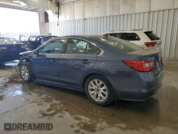 2017 Subaru Legacy Premium with VIN 4S3BNAD66H3033089, listed as a Copart auction lot 53162515 with 72,784 mi miles and Clean Title. Bid and sale history available at DreamBid. Image 2.