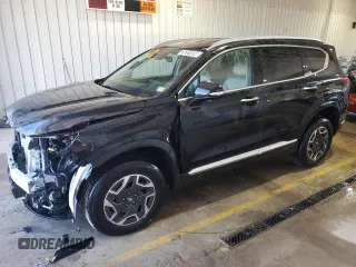 2023 Hyundai Santa Fe Hybrid Blue with VIN 5NMS2DA12PH008063, listed as a Copart auction lot 76351694 with 0 mi miles and Salvage Title. Bid and sale history available at carsss.com. Image 1.