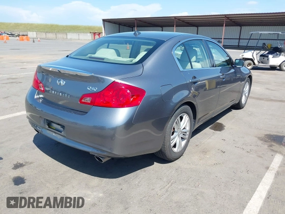 2015 Infiniti Q40 with VIN JN1CV6AP8FM580471, listed as a IAAI auction lot 42055612 with 64,494 mi miles. Bid and sale history available at carsss.com. Image 4.