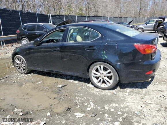 2006 Lexus IS 350 Auto with VIN JTHBE262562003776, listed as a Copart auction lot 50800545 with 133,659 mi miles and Salvage Title. Bid and sale history available at carsss.com. Image 2.