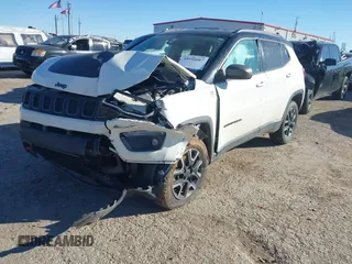 2019 Jeep Compass Trailhawk with VIN 3C4NJDDB4KT748018, listed as a IAAI auction lot 40916087 with 96,755 mi miles and . Bid and sale history available at carsss.com. Image 17.