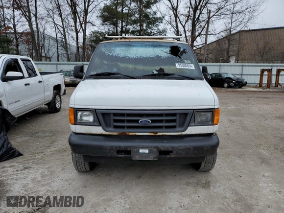 2005 Ford Econoline Cargo with VIN 1FTNE24W05HA67241, listed as a Copart auction lot 85980654 with Not Provided miles and Clean Title. Bid and sale history available at carsss.com. Image 5.