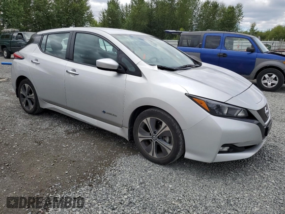 2019 Nissan LEAF SV with VIN 1N4AZ1CP0KC321892, listed as a Copart auction lot 64517345 with 36,840 mi miles and Salvage title. Bid and sale history available at DreamBid. Image 4.