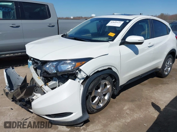 2016 Honda HR-V EX with VIN 3CZRU6H50GM769386, listed as a IAAI auction lot 42049121 with 25,228 mi miles. Bid and sale history available at carsss.com. Image 2.