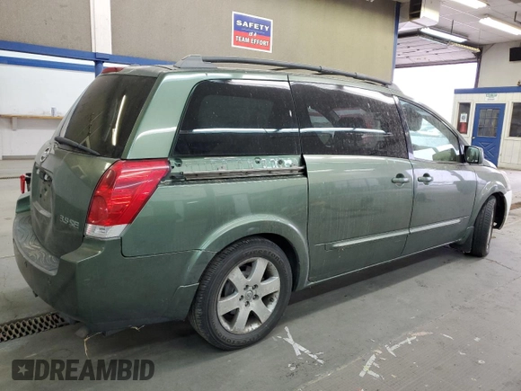 2004 Nissan Quest SE with VIN 5N1BV28U44N308032, listed as a Copart auction lot 73157214 with 0 mi miles and Clean Title. Bid and sale history available at carsss.com. Image 3.