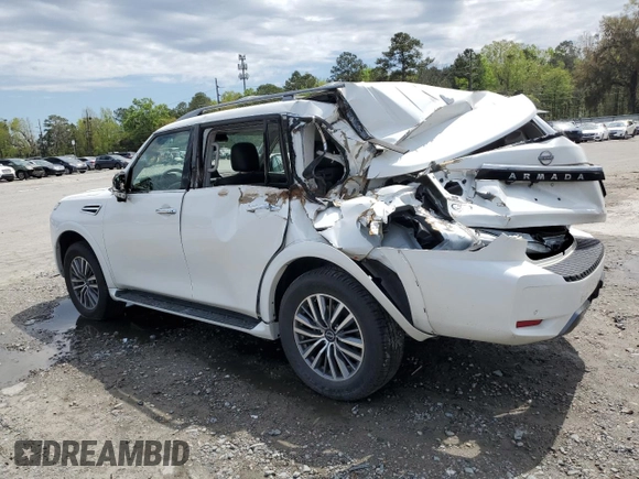 2023 Nissan Armada SL with VIN JN8AY2BC2P9180365, listed as a Copart auction lot 50867145 with 8,729 mi miles and Non Repairable. Bid and sale history available at carsss.com. Image 2.