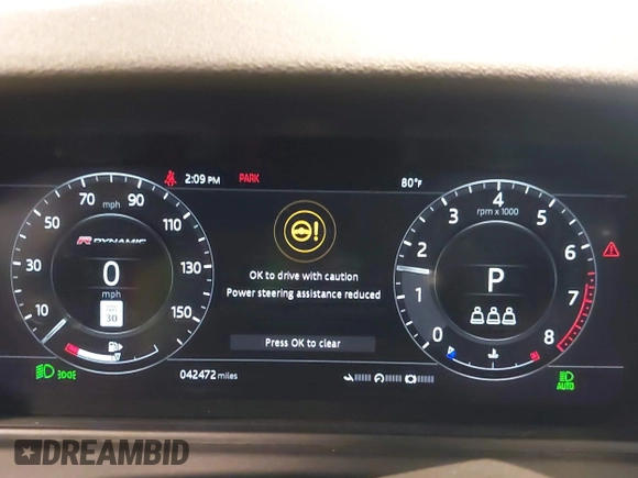 2019 Land Rover Range Rover Velar R-Dynamic SE with VIN SALYL2EX9KA235823, listed as a IAAI auction lot 42152498 with 42,472 mi miles and . Bid and sale history available at DreamBid. Image 7.