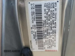 1999 Toyota Camry LE с VIN JT2BG22KXX0284593, выставлен на аукционе Copart как лот 54061685 с пробегом 229 047 миль миль и Списание • Salvage title. История ставок и продаж доступна на DreamBid. Изображение 12.