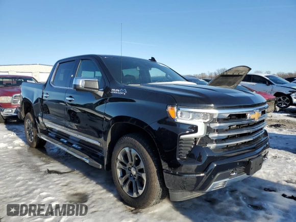 2023 Chevrolet Silverado 1500 with VIN 2GCUDJED6P1136932, listed as a Copart auction lot 87827415 with 9,500 mi miles and Salvage Title. Bid and sale history available at DreamBid. Image 4.