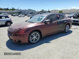 2012 Nissan Maxima S with VIN 1N4AA5APXCC855209, listed as a Copart auction lot 66097415 with 155,193 mi miles and Salvage title. Bid and sale history available at DreamBid. Image 1.