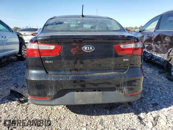 2017 Kia Rio LX with VIN KNADM4A3XH6063540, listed as a Copart auction lot 75802384 with 123,193 mi miles and Salvage Title. Bid and sale history available at carsss.com. Image 6.