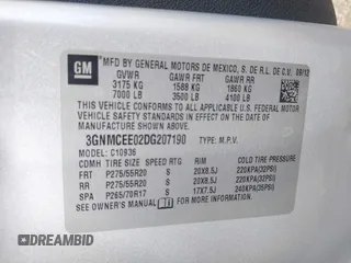 2013 Chevrolet Avalanche LS with VIN 3GNMCEE02DG207190, listed as a IAAI auction lot 41396345 with 223,378 mi miles and . Bid and sale history available at DreamBid. Image 9.