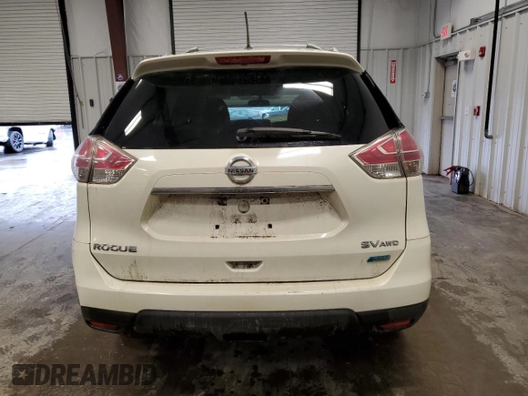 2015 Nissan Rogue SV with VIN 5N1AT2MV3FC886962, listed as a Copart auction lot 48184185 with 160,894 mi miles and Salvage Title. Bid and sale history available at carsss.com. Image 6.