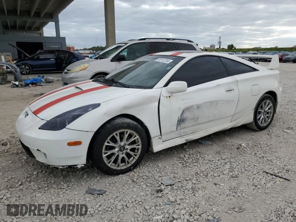 2002 Toyota Celica GT with VIN JTDDR32T020123915, listed as a Copart auction lot 81512724 with 194,756 mi miles and Salvage Title. Bid and sale history available at carsss.com. Image 1.