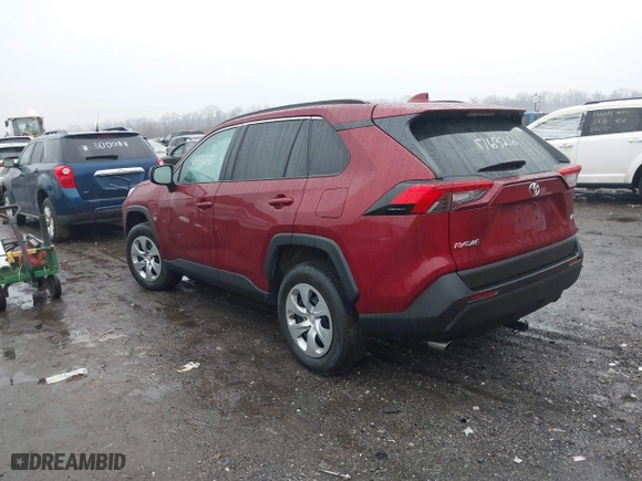 2021 Toyota RAV4 LE with VIN 2T3H1RFV7MW176326, listed as a IAAI auction lot 41441240 with 55,958 mi miles. Bid and sale history available at carsss.com. Image 3.