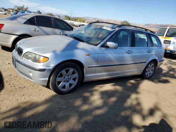 2003 BMW 3 Series 325xi with VIN WBAEP33453PF02225, listed as a Copart auction lot 75361484 with 207,860 mi miles and Clean Title. Bid and sale history available at carsss.com. Image 1.