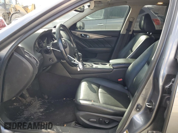 2016 Infiniti Q50 2.0t Premium with VIN JN1CV7AR2GM253752, listed as a Copart auction lot 43245065 with 80,320 mi miles and Salvage Title. Bid and sale history available at carsss.com. Image 7.