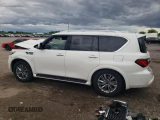 2018 Infiniti QX80 with VIN JN8AZ2NE7J9194411, listed as a Copart auction lot 58327864 with 0 mi miles and Salvage Title. Bid and sale history available at carsss.com. Image 2.