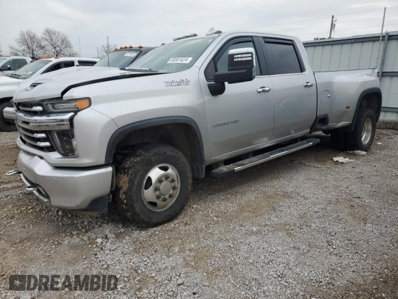 2022 Chevrolet Silverado 3500HD High Country with VIN 1GC4YVEY0NF270579, listed as a Copart auction lot 80861624 with 0 mi miles and Salvage Title. Bid and sale history available at carsss.com. Image 1.