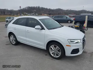 2016 Audi Q3 Premium Plus with VIN WA1EFCFS8GR023573, listed as a IAAI auction lot 38419026 with 70,778 mi miles. Bid and sale history available at carsss.com. Image 1.