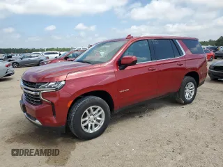2023 Chevrolet Tahoe LT with VIN 1GNSKNKD8PR169745, listed as a Copart auction lot 50824805 with 57,649 mi miles and Clean Title. Bid and sale history available at carsss.com. Image 1.
