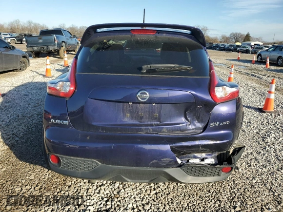 2016 Nissan Juke S with VIN JN8AF5MV3GT657071, listed as a Copart auction lot 43805035 with 85,962 mi miles and Salvage Title. Bid and sale history available at carsss.com. Image 6.