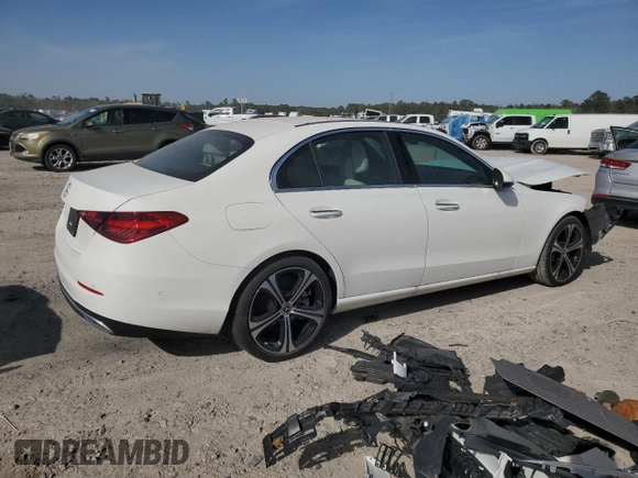 2024 Mercedes-Benz C 300 with VIN W1KAF4GB5RR182004, listed as a Copart auction lot 49900745 with 1,974 mi miles and Clean Title. Bid and sale history available at carsss.com. Image 3.