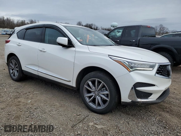 2021 Acura RDX Technology with VIN 5J8TC2H51ML046667, listed as a Copart auction lot 47938195 with 44,444 mi miles and Salvage title. Bid and sale history available at DreamBid. Image 4.