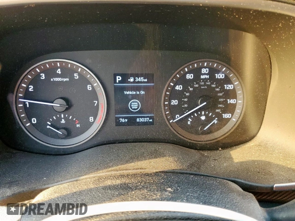 2019 Hyundai Tucson Value with VIN KM8J33A48KU913336, listed as a Copart auction lot 57070025 with 83,037 mi miles and Salvage title. Bid and sale history available at DreamBid. Image 9.
