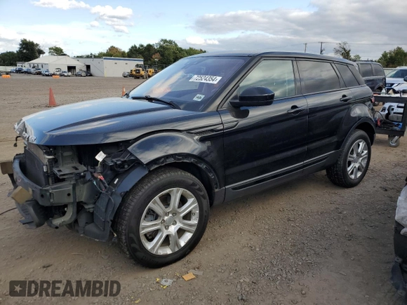 2019 Land Rover Range Rover Evoque SE with VIN SALVP2RX5KH348788, listed as a Copart auction lot 72524354 with 105,049 mi miles and Salvage Title. Bid and sale history available at carsss.com. Image 1.