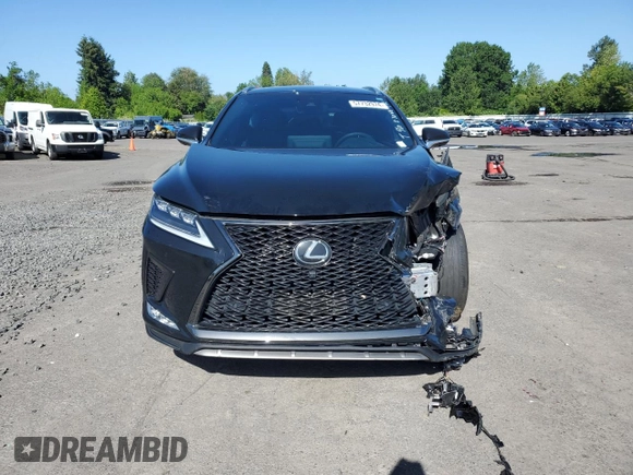 2022 Lexus RX with VIN 2T2YZMDA1NC356663, listed as a Copart auction lot 57732974 with 26,601 mi miles and Salvage Title. Bid and sale history available at carsss.com. Image 5.
