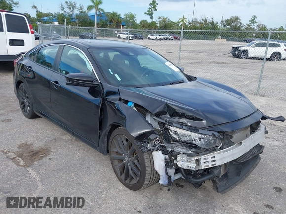 2020 Honda Civic Si with VIN 2HGFC1E50LH702493, listed as a IAAI auction lot 40609245 with 62,660 mi miles and . Bid and sale history available at DreamBid. Image 1.