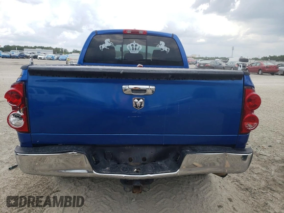 2007 Dodge 1500 SLT with VIN 1D7HA18267S196333, listed as a Copart auction lot 56033465 with 202,305 mi miles and Salvage Title. Bid and sale history available at DreamBid. Image 6.