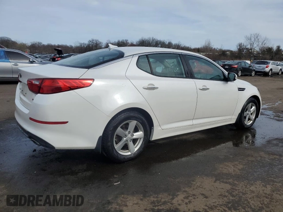 2014 Kia Optima LX with VIN KNAGM4A75E5524130, listed as a Copart auction lot 51934835 with 67,560 mi miles and Salvage Title. Bid and sale history available at carsss.com. Image 3.